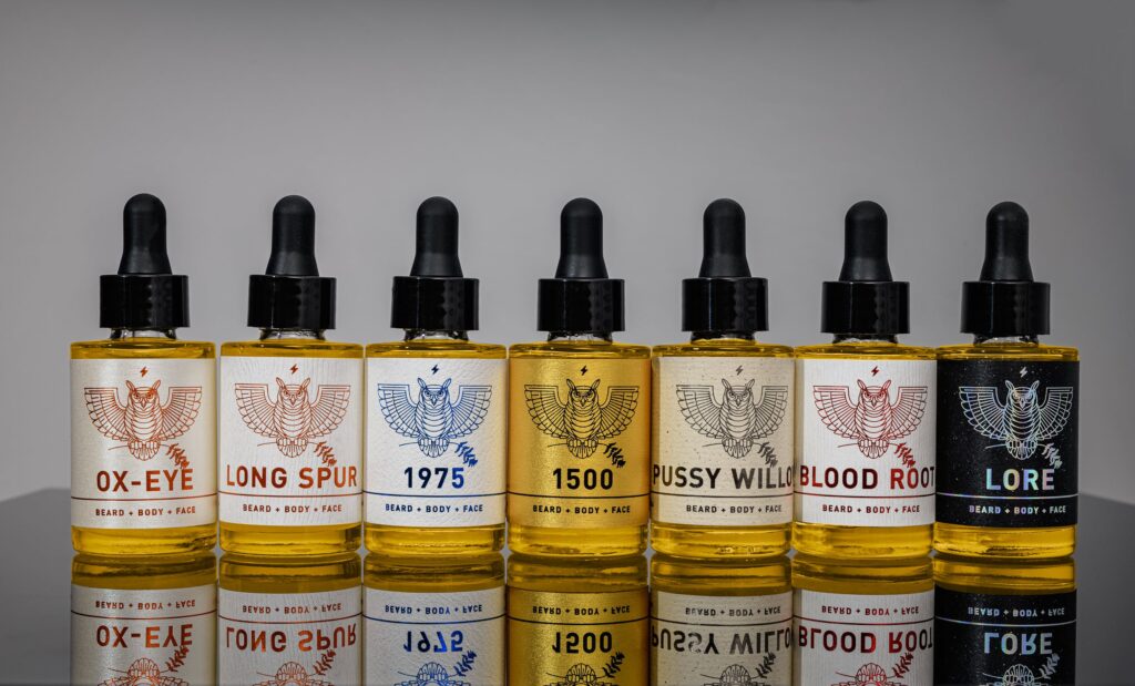 Luther Taylor Beard Oil Product Line